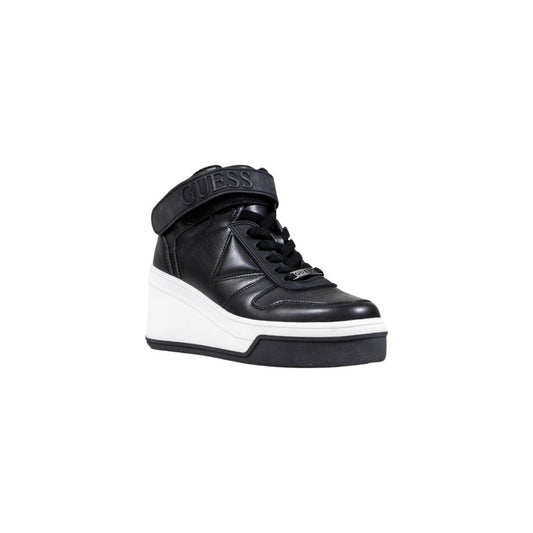 Zapatillas de plataforma de polietileno negras Guess