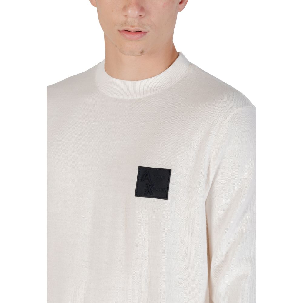 Sudadera blanca de marabú Armani Exchange