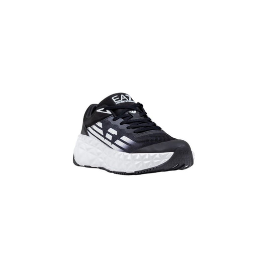 EA7 Emporio Armani Zapatillas deportivas de poliéster negras y blancas