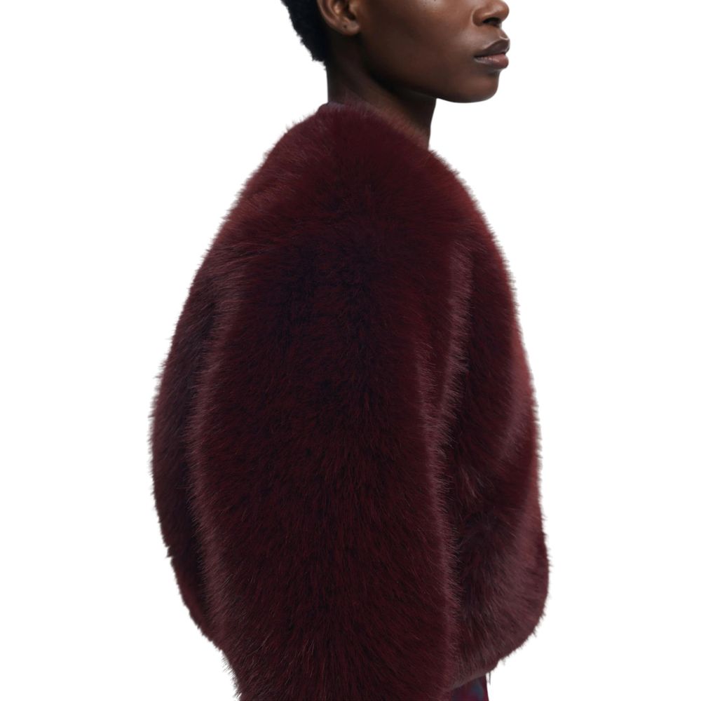 Women's Polyester Desigual Jacket in Burgundy
