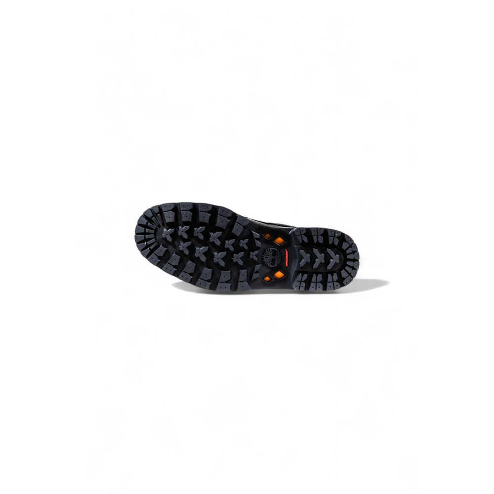 Timberland Botines De Cuero Negro Con Cordones BRRD