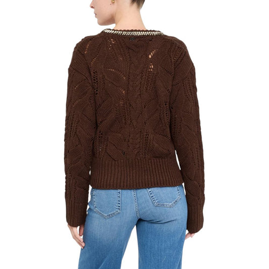 Sudadera de marabú marrón Liu Jo