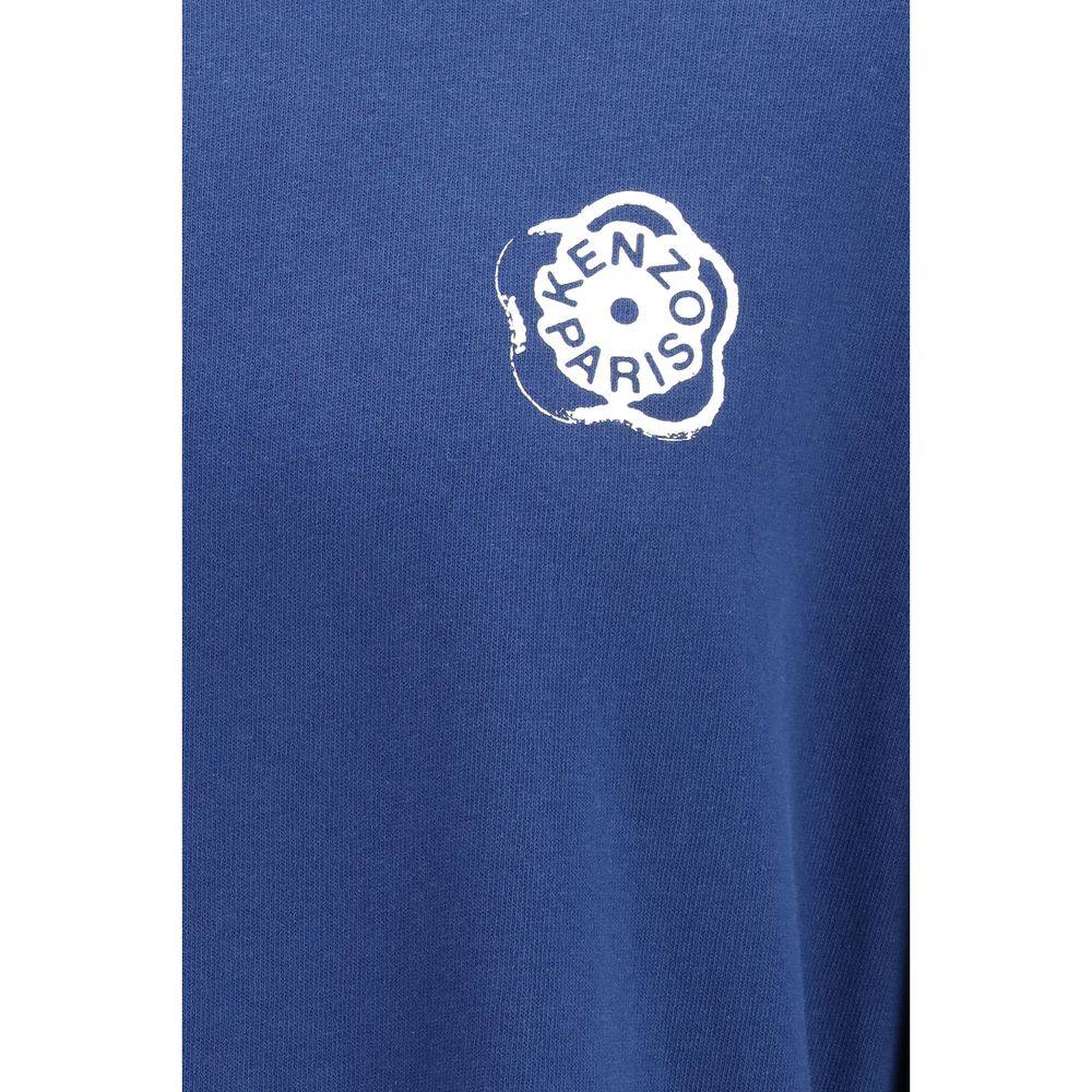 Kenzo Blue Cotton Long Sleeve Sport T-Shirt