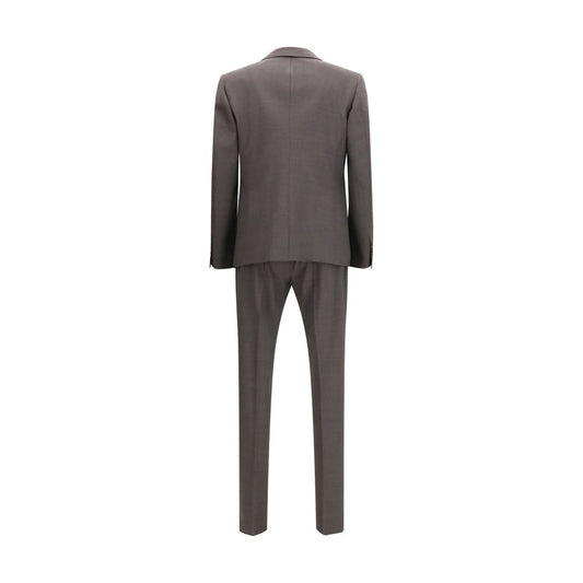 Traje de dos piezas de lana gris de Dsquared²
