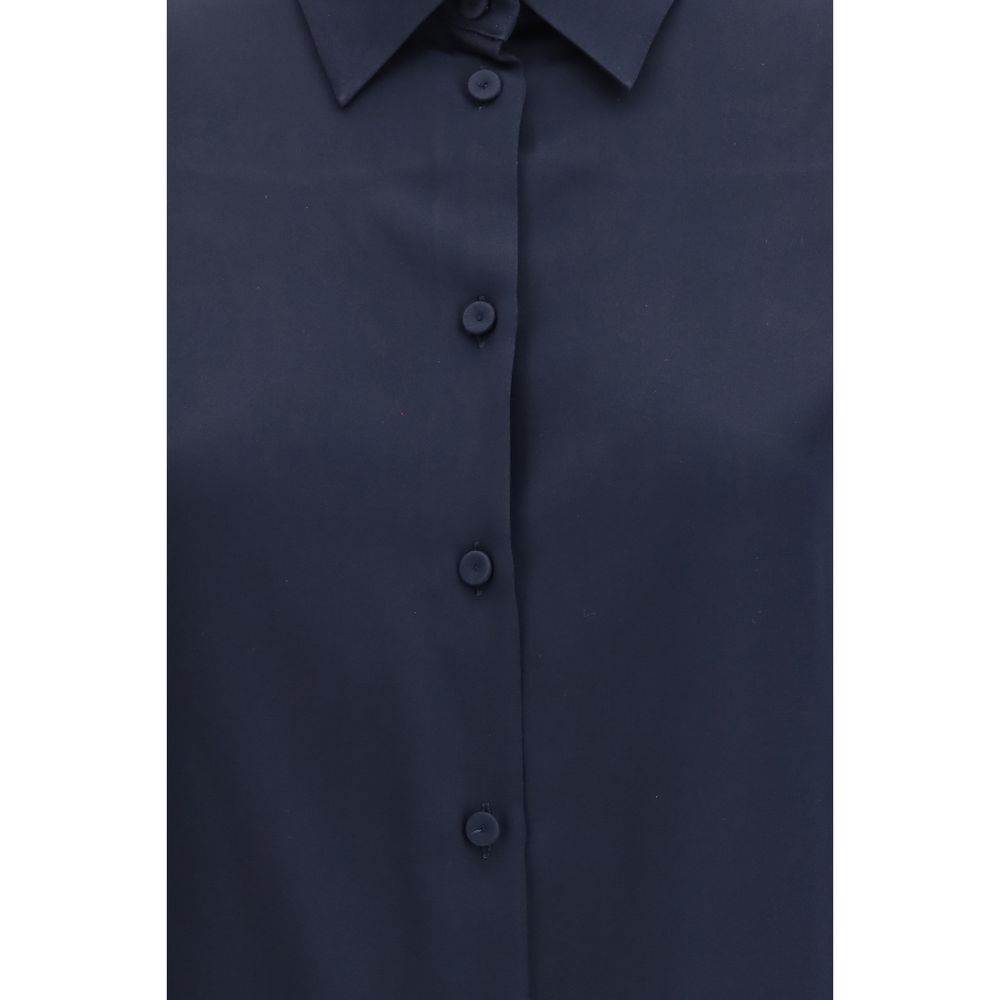 Camisa de seda pura Max Mara azul