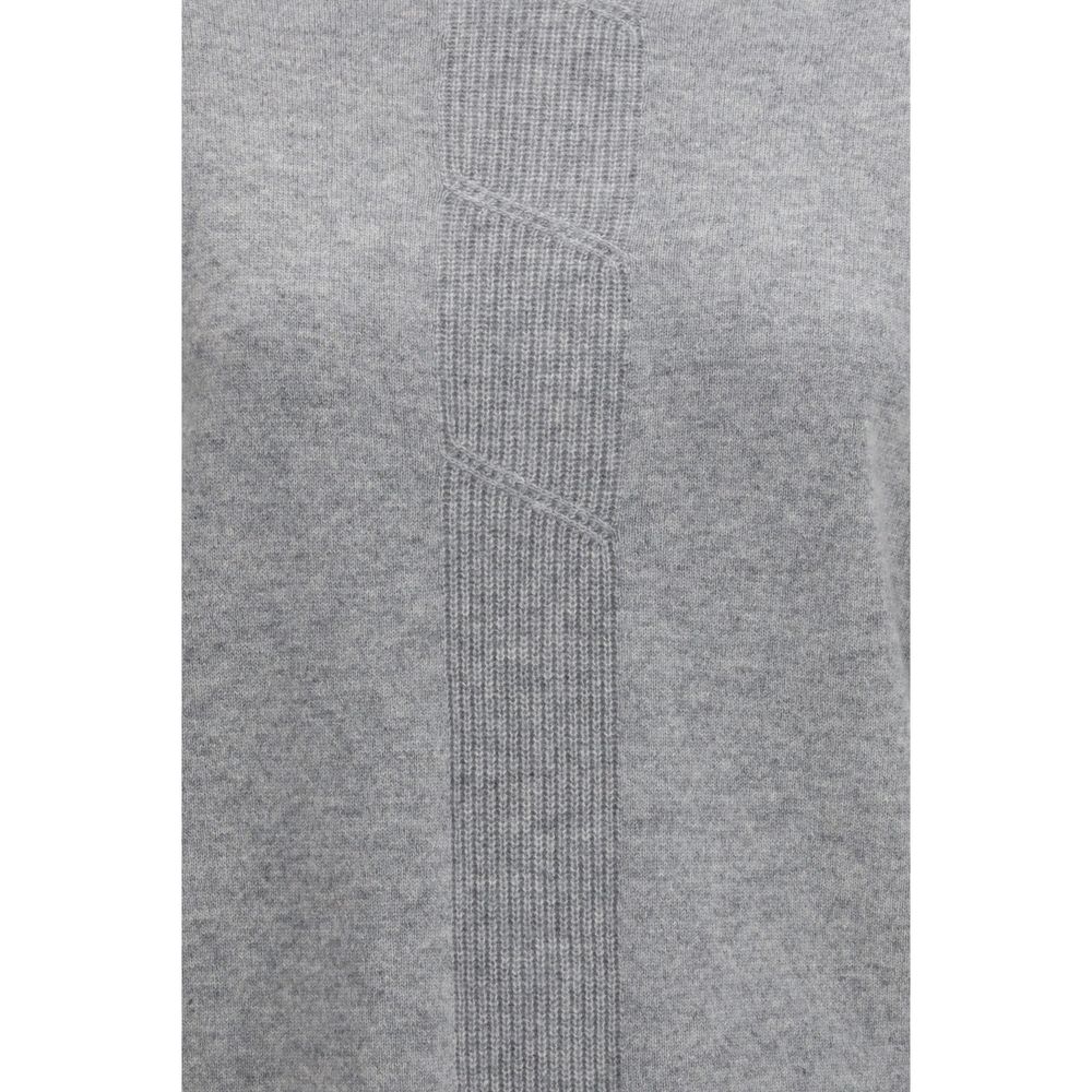 Suéter de cachemira gris puro Max Mara