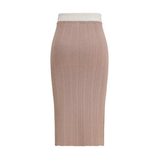 Falda midi de viscosa multicolor Diesel