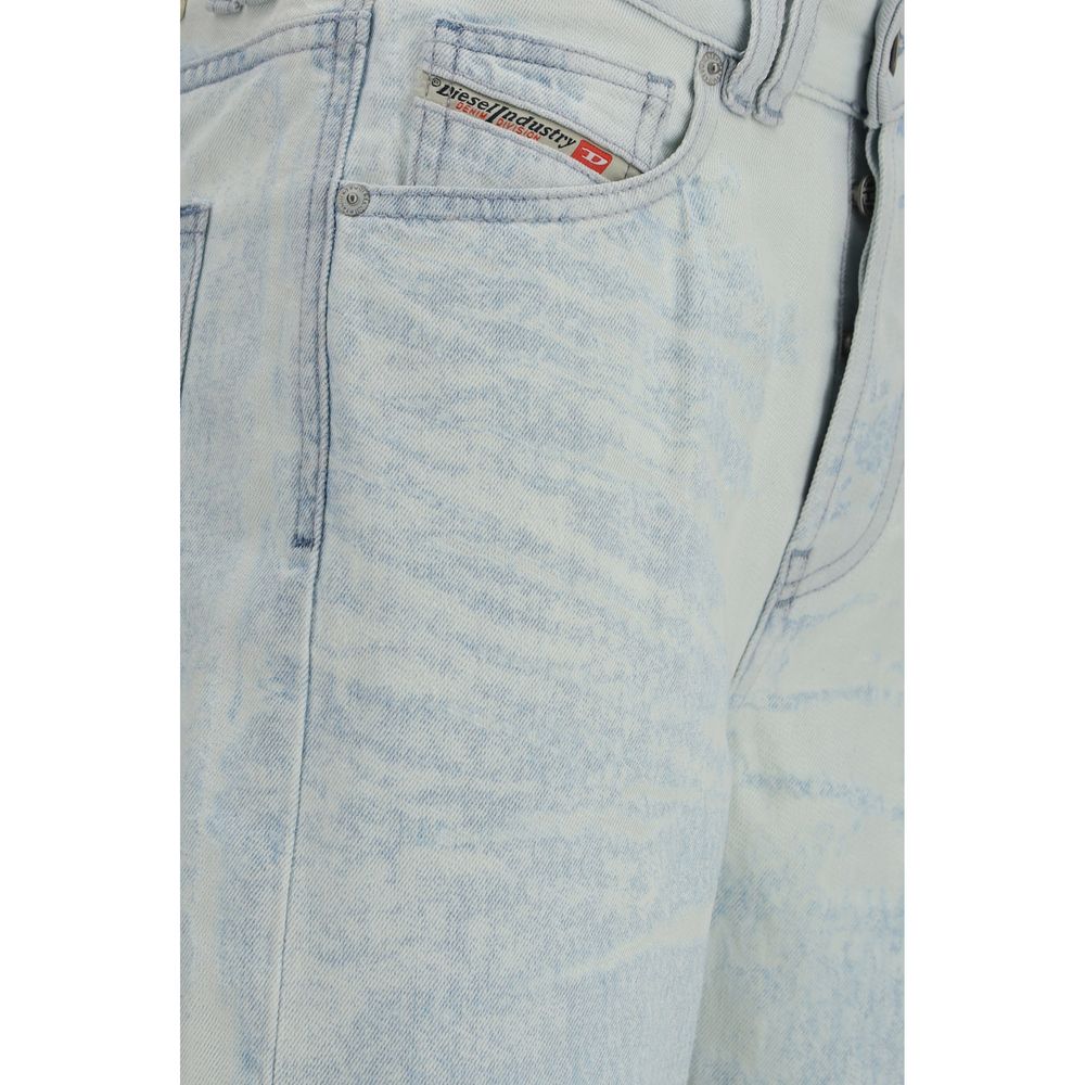 Jean droit Diesel en coton bleu