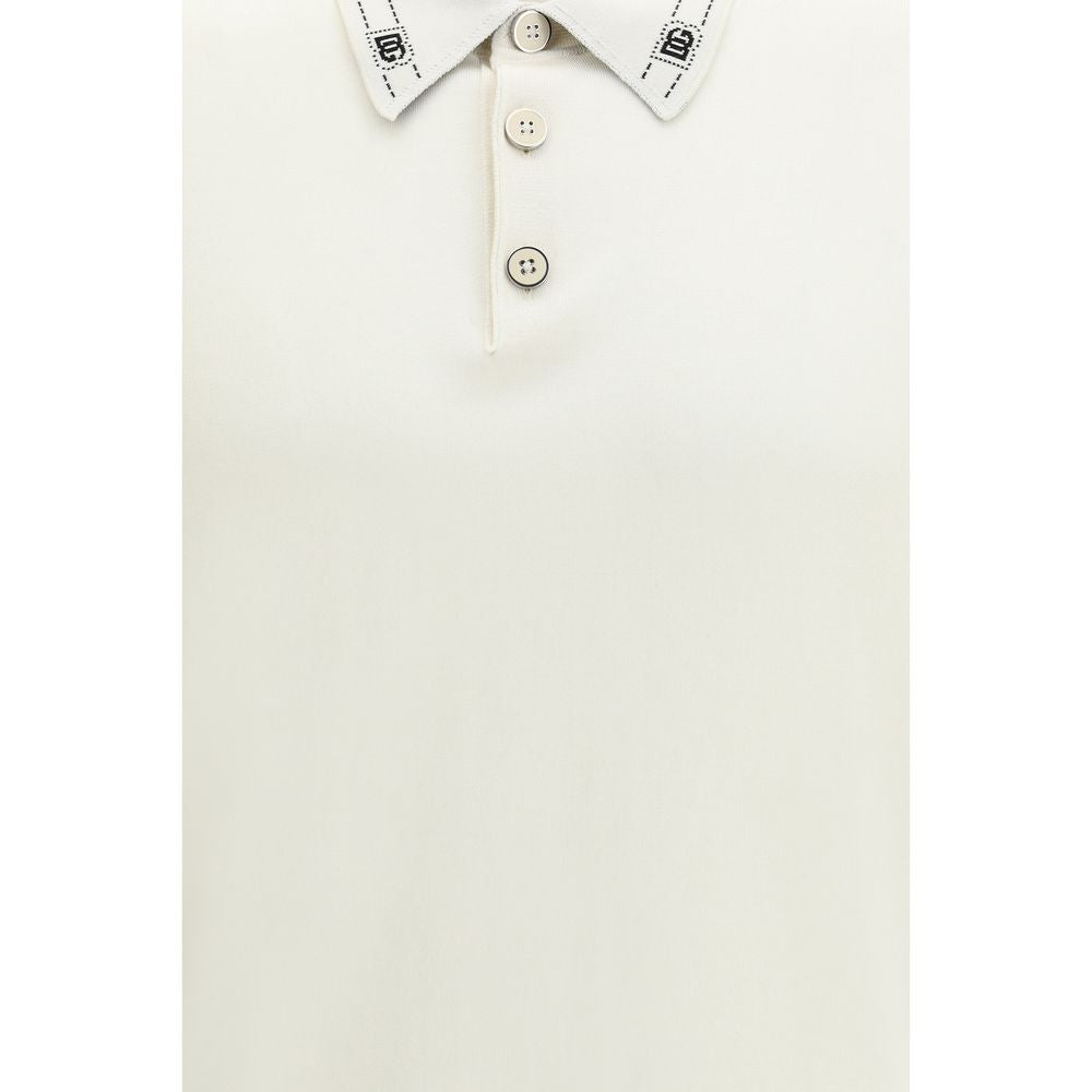 Camisa Polo Dolce & Gabbana de Seda Beige
