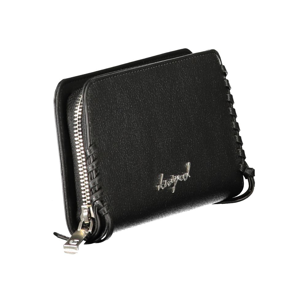 Portefeuille pour femme Desigual noir en polyuréthane