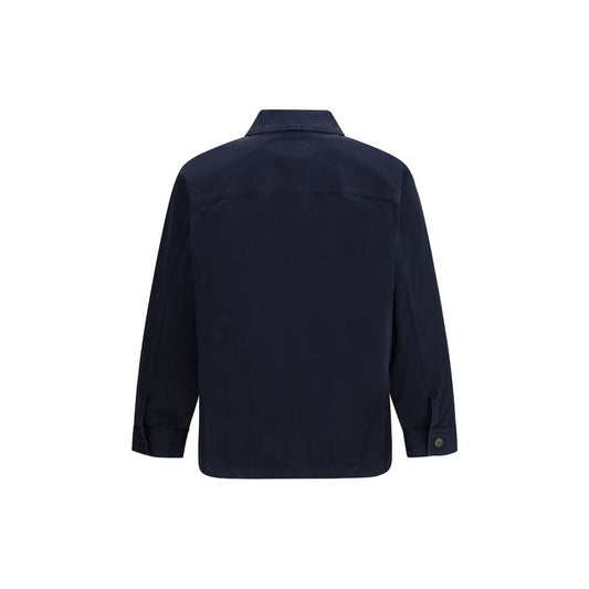 Chaqueta de mezclilla de algodón azul Saint Laurent