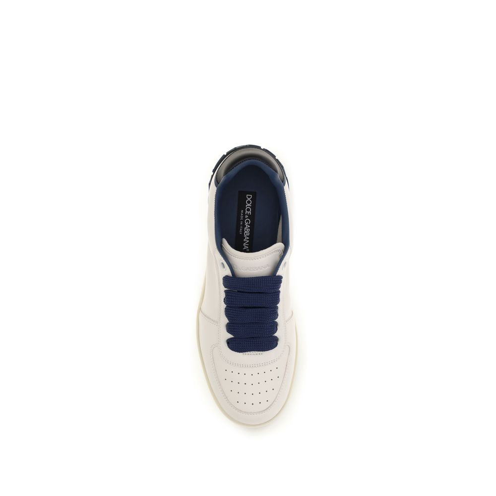 Baskets basses multicolores en cuir de veau Bos Taurus Dolce & Gabbana
