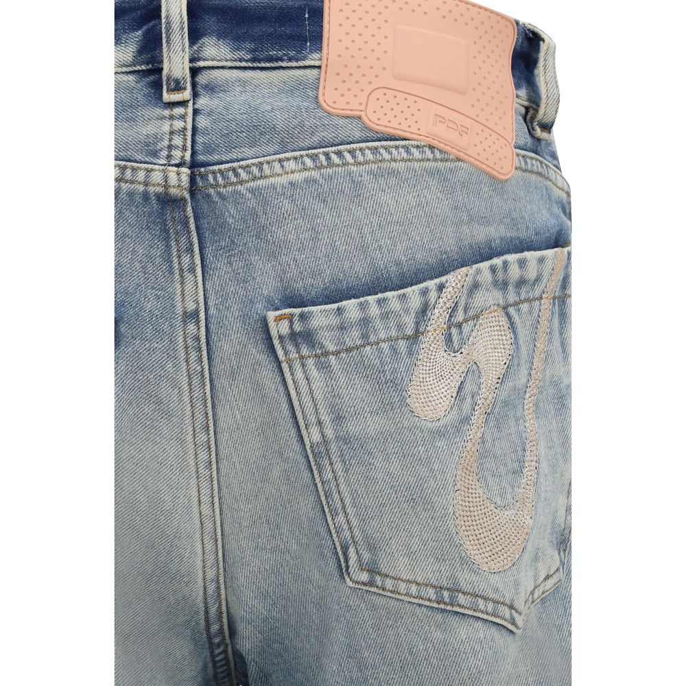 PDF Canal Azul Viscosa Jeans de Corte Holgado