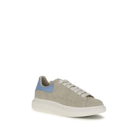 Alexander McQueen Zapatillas Gruesas de Piel de Becerro Beige Bos Taurus