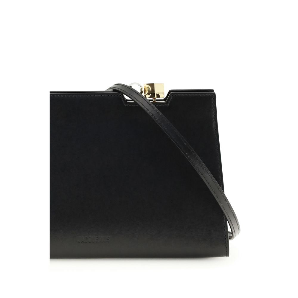 Jacquemus Black Calf Leather Shoulder Bag Bos Taurus