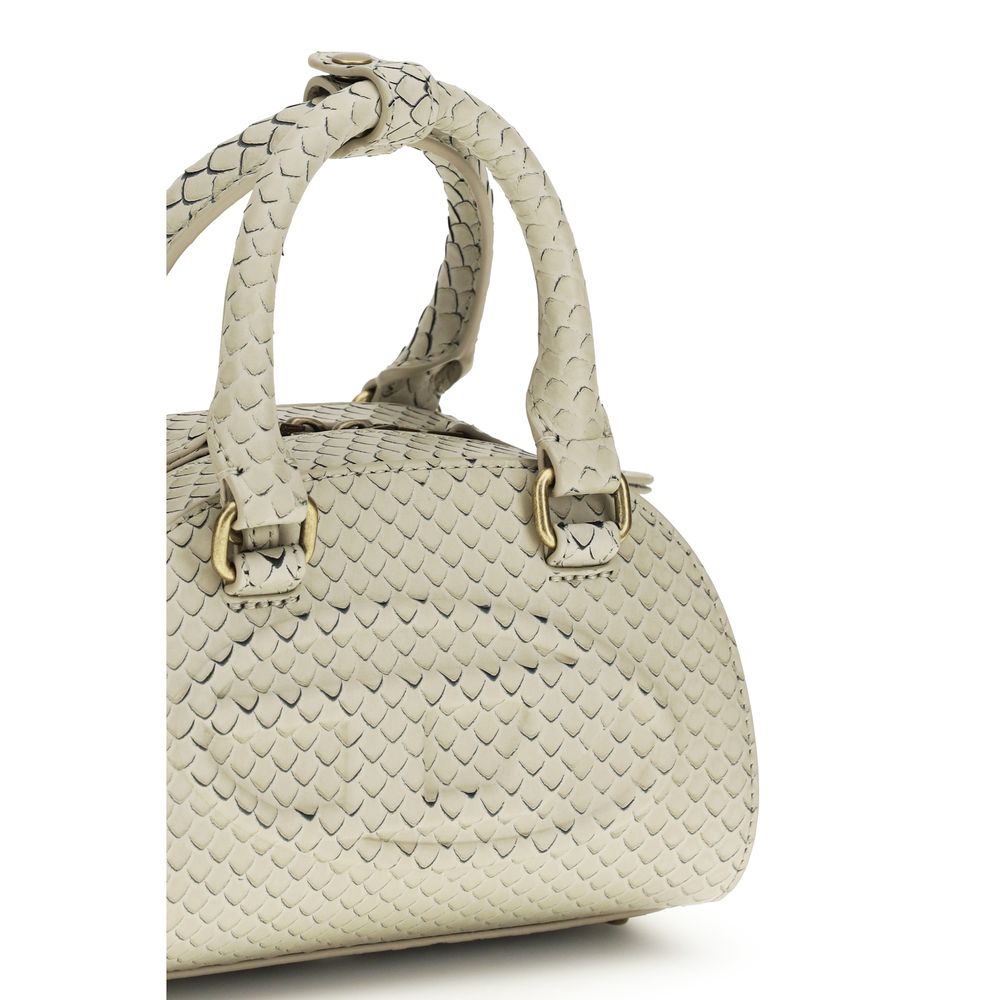 Bolso Diesel de piel de becerro beige Bos Taurus