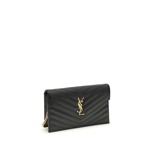 Cartera Saint Laurent Negro De Piel De Ternera Bos Taurus