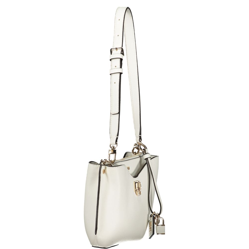 Bolso de mujer de poliuretano blanco Guess Jeans