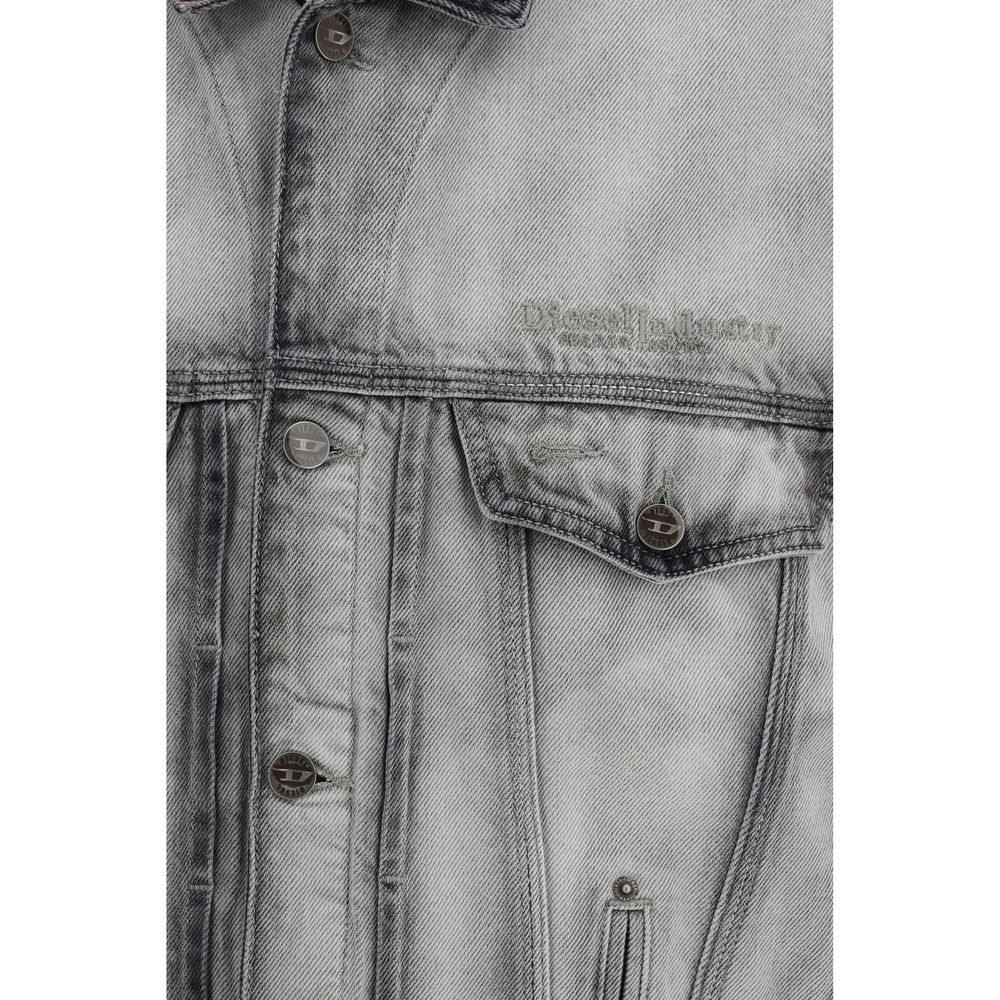 Chaqueta vaquera de algodón gris Diesel