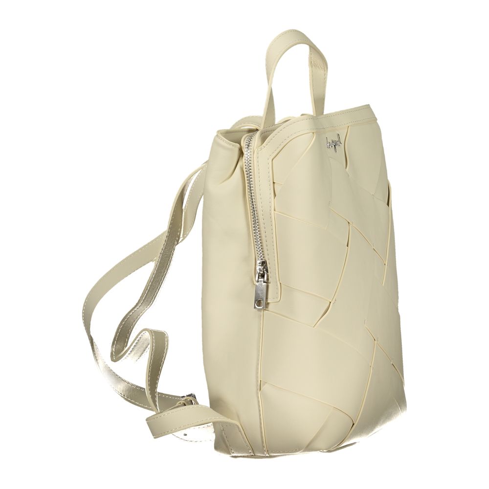 Desigual Bianco Polyurethane Female Mini Backpack