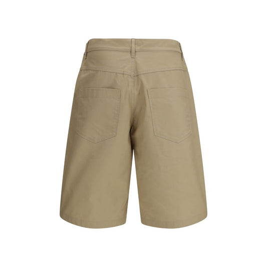 Pantalones cortos bermudas de algodón beige Moschino