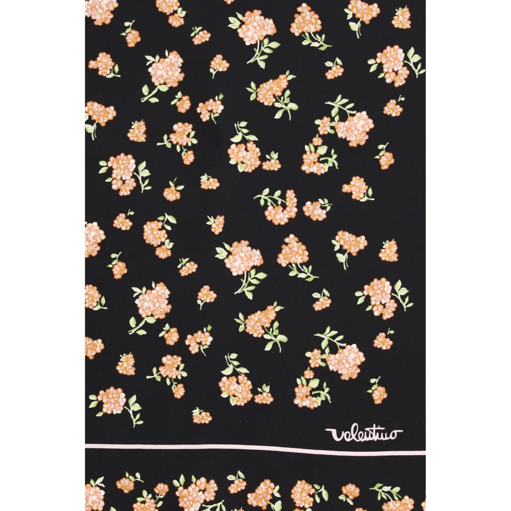 Pañuelo de seda negro Valentino Garavani