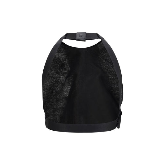 Camisa de seda negra estampada Max Mara