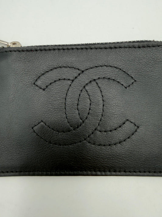 Chanel Monedero y Tarjetero de Piel de Cordero - Utilidad Multifuncional