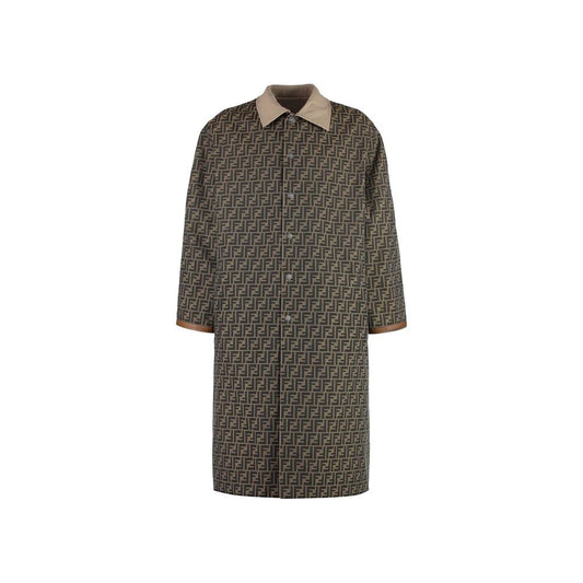 Abrigo Fendi de algodón beige