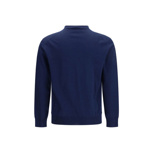 Sudadera de algodón azul Prada