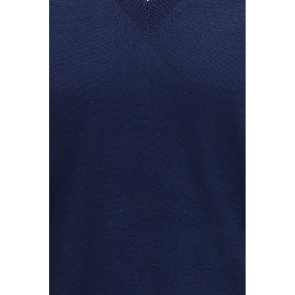Sudadera de algodón azul Prada