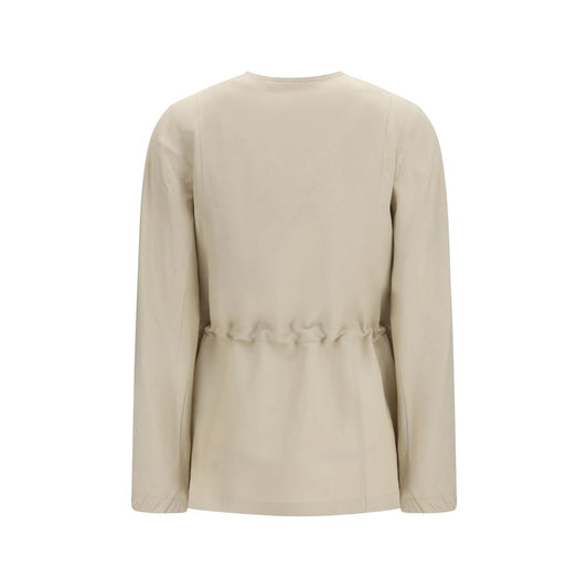 Chaqueta larga Max Mara beige de lino