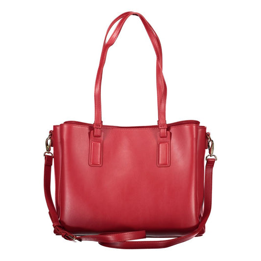 Bolso de poliuretano rojo para mujer Mario Valentino