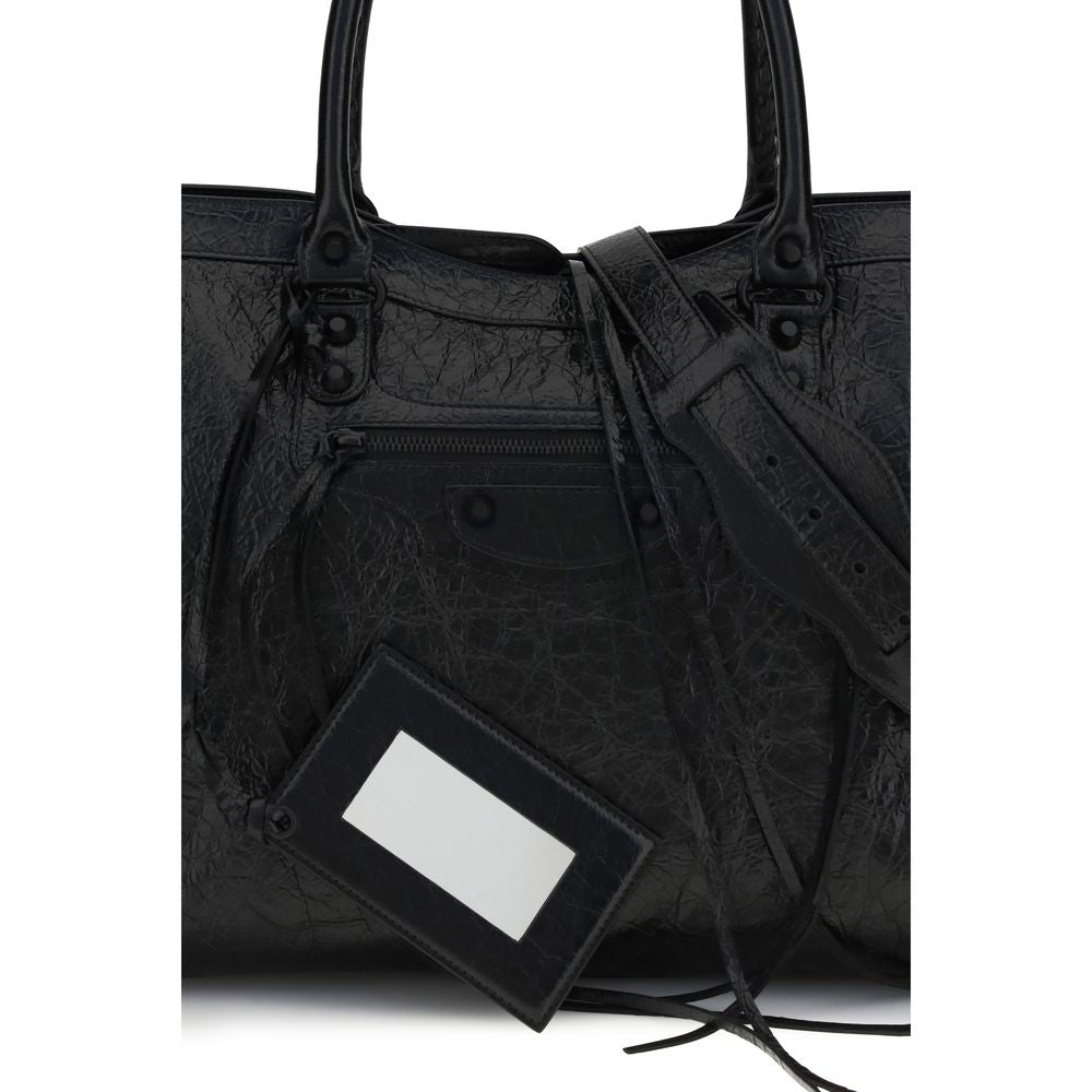 Bolso de Hombro Balenciaga Negro Cordero Ovis Aries Aries