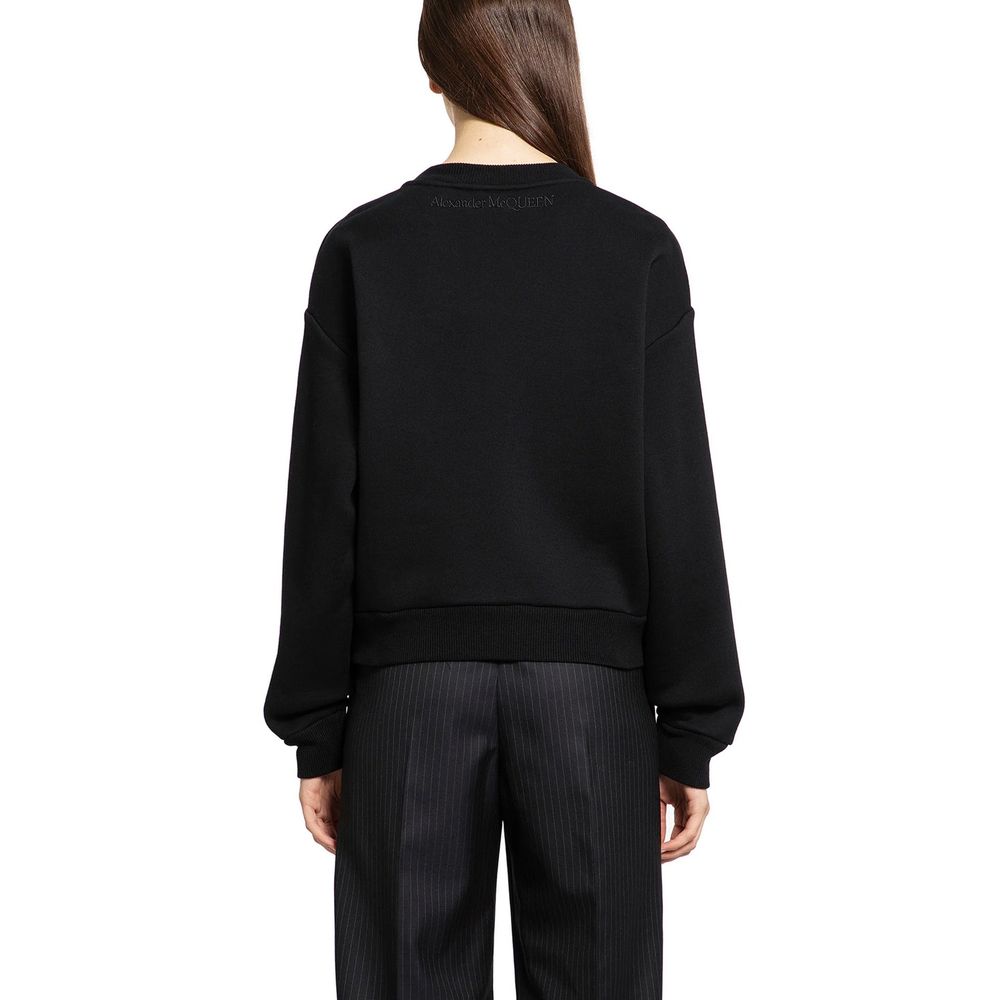 Sudadera Alexander McQueen de algodón negro