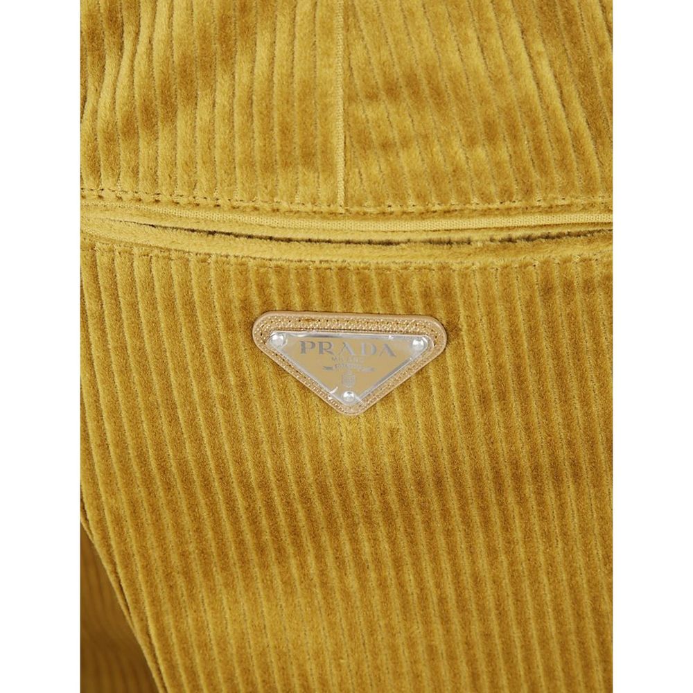 Pantalones Casuales De Algodón Bicolor Marca Prada