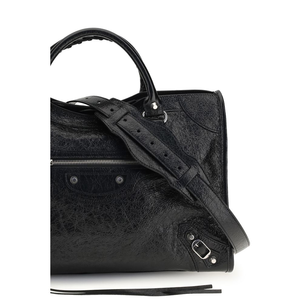 Bolso Balenciaga negro de piel de cordero Ovis Aries Aries