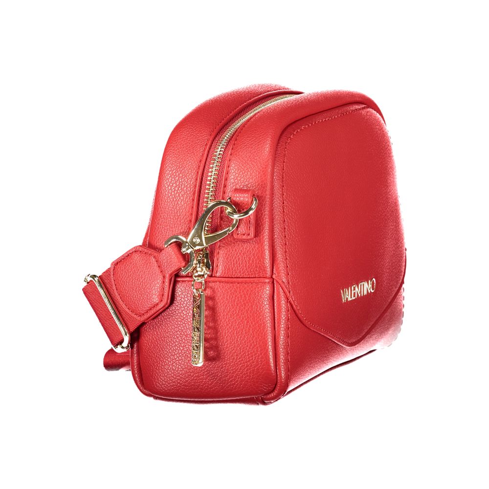 Bolso de mujer de poliuretano rojo Mario Valentino con correa de hombro ajustable