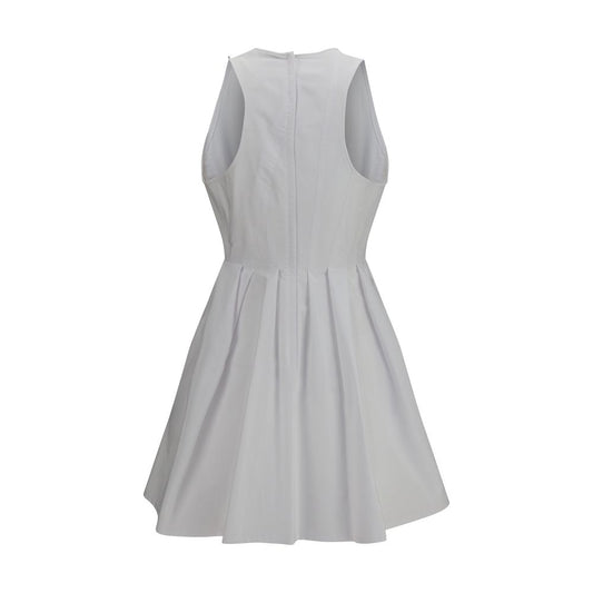 Vestido casual de algodón blanco Max Mara
