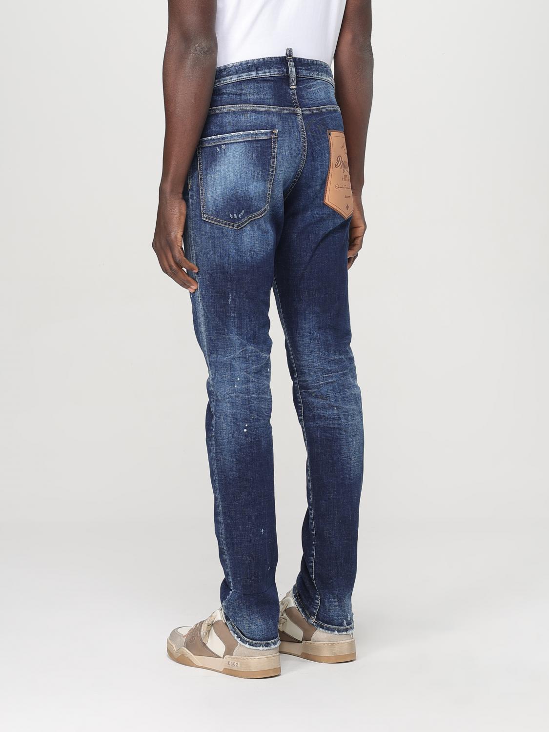 Jean Dsquared² en denim bleu à la coupe décontractée moderne