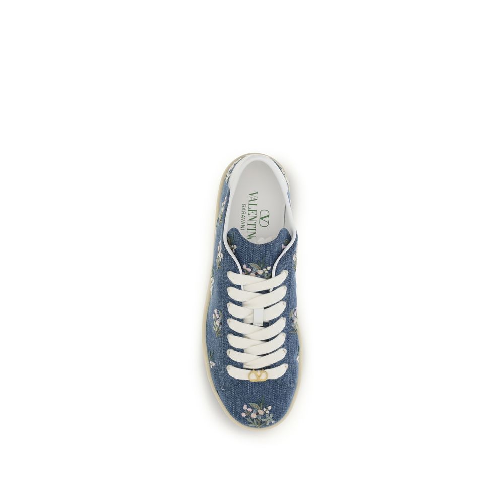 Zapatillas bajas Valentino Garavani de tela azul