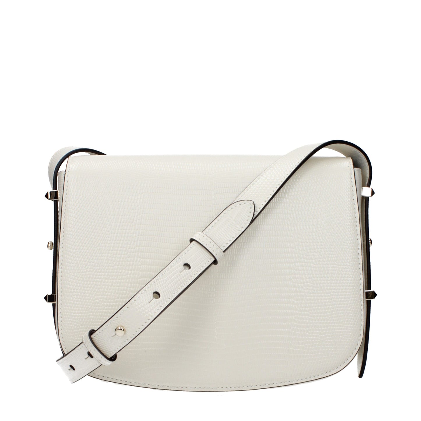 Bolso cruzado Jimmy Choo de piel blanca