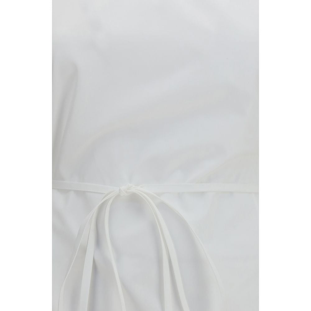 Camisa de manga corta de algodón blanca Calvin Klein