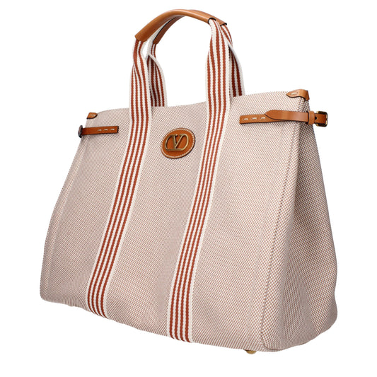 Bolso de tela beige Valentino Garavani