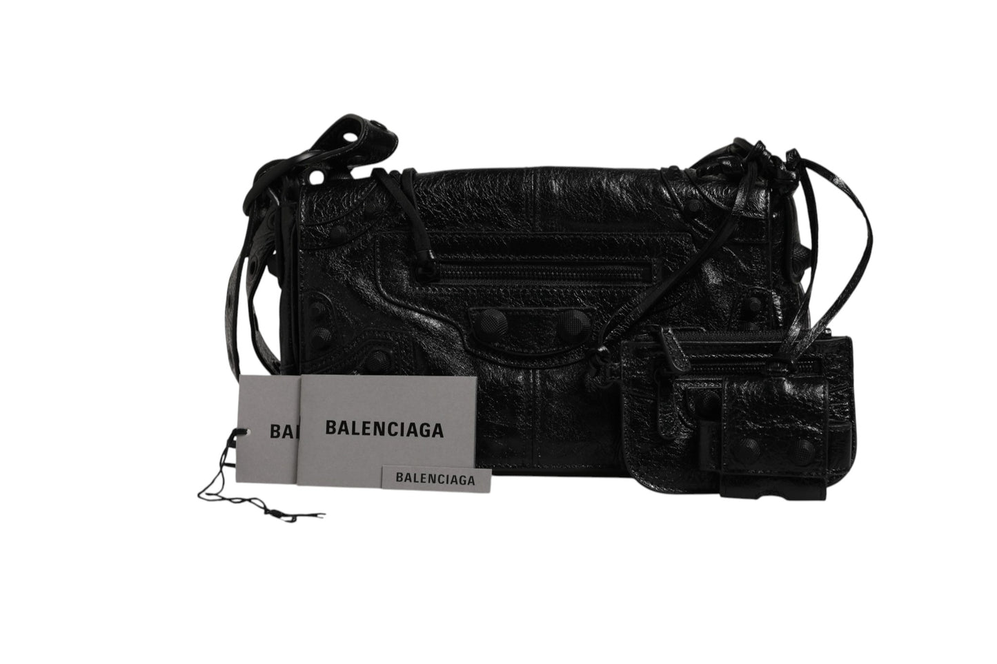 Balenciaga Bolso Con Solapa Le Cagole XS Tono Negro