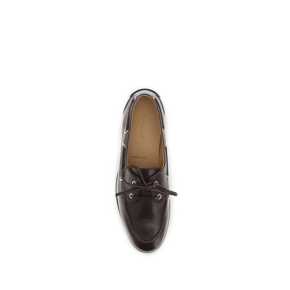 Mocasines sin cordones Bally de piel de becerro marrón Bos Taurus