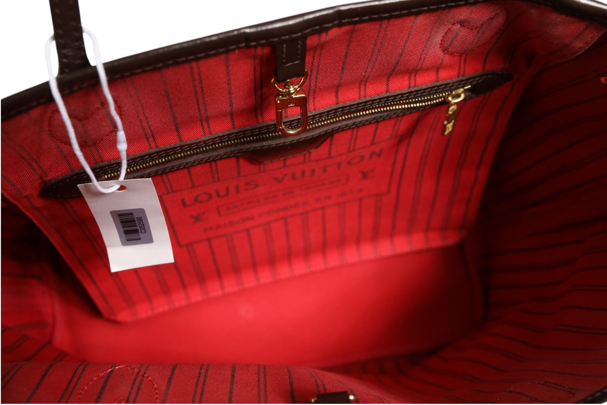 Louis Vuitton Bolso Neverfull Mm Estampado Damier Ebene