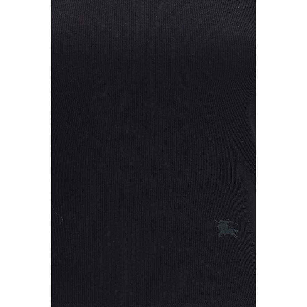 Camiseta de algodón negra de Burberry