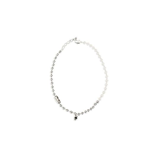 Alexander McQueen Collar En Latón Con Acabado Blanco