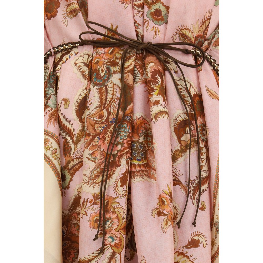 Vestido informal de seda multicolor Zimmermann